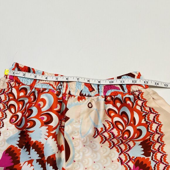 Zara Wide Leg Trousers Womens Medium Flowing Patchwork Pink Floral Print - Picture 6 of 7